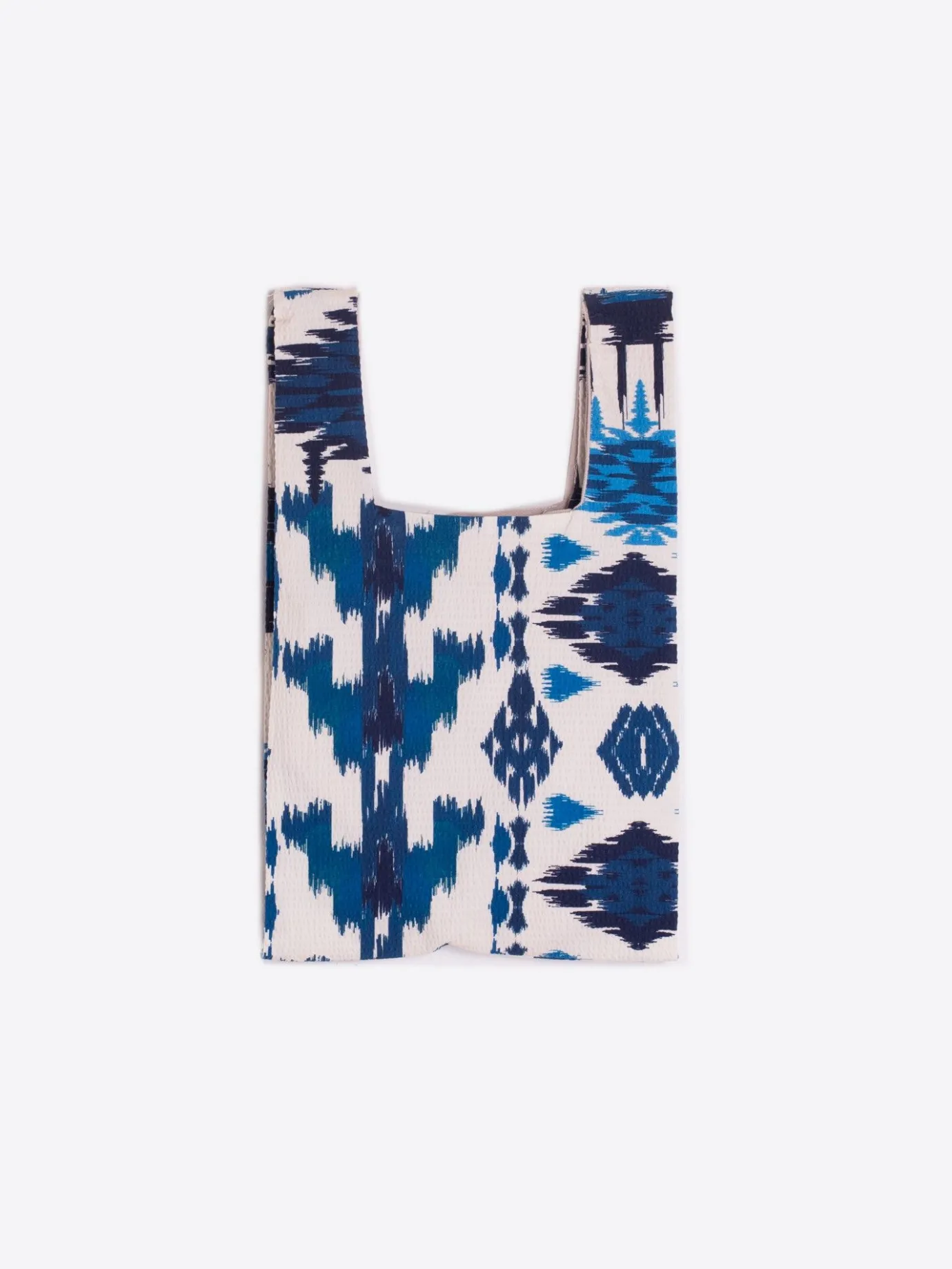 Women Vilagallo Bags*Handbag Tshirt Ikat Blue Print