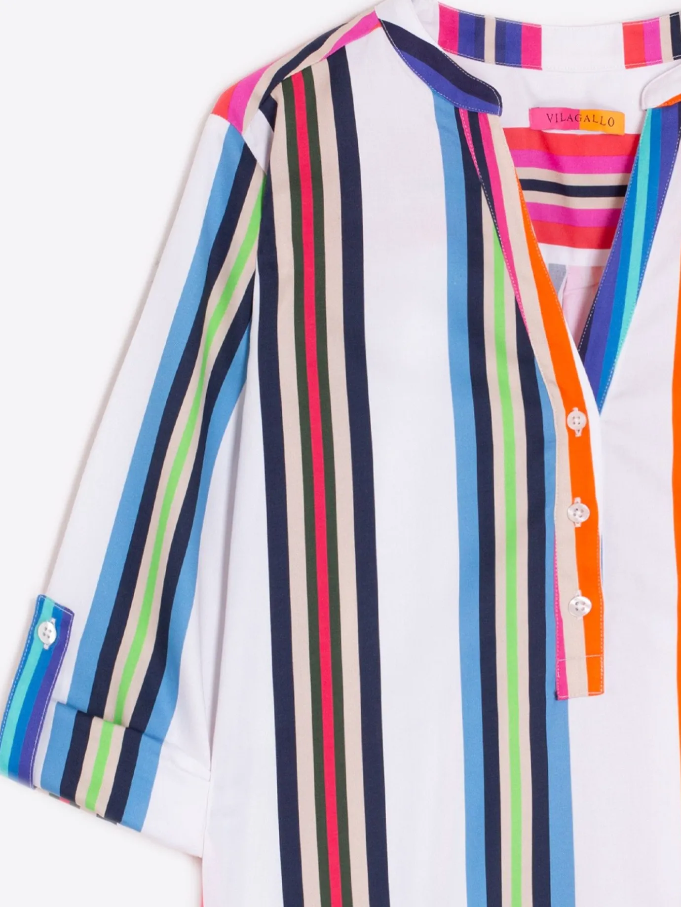 Women Vilagallo Shirts*Shirt Francina Multicolor Cotton Stripe