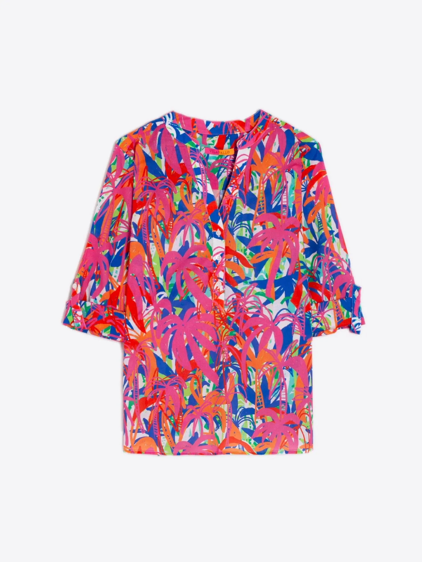 Women Vilagallo Shirts*Shirt Francina Palm Tree Print