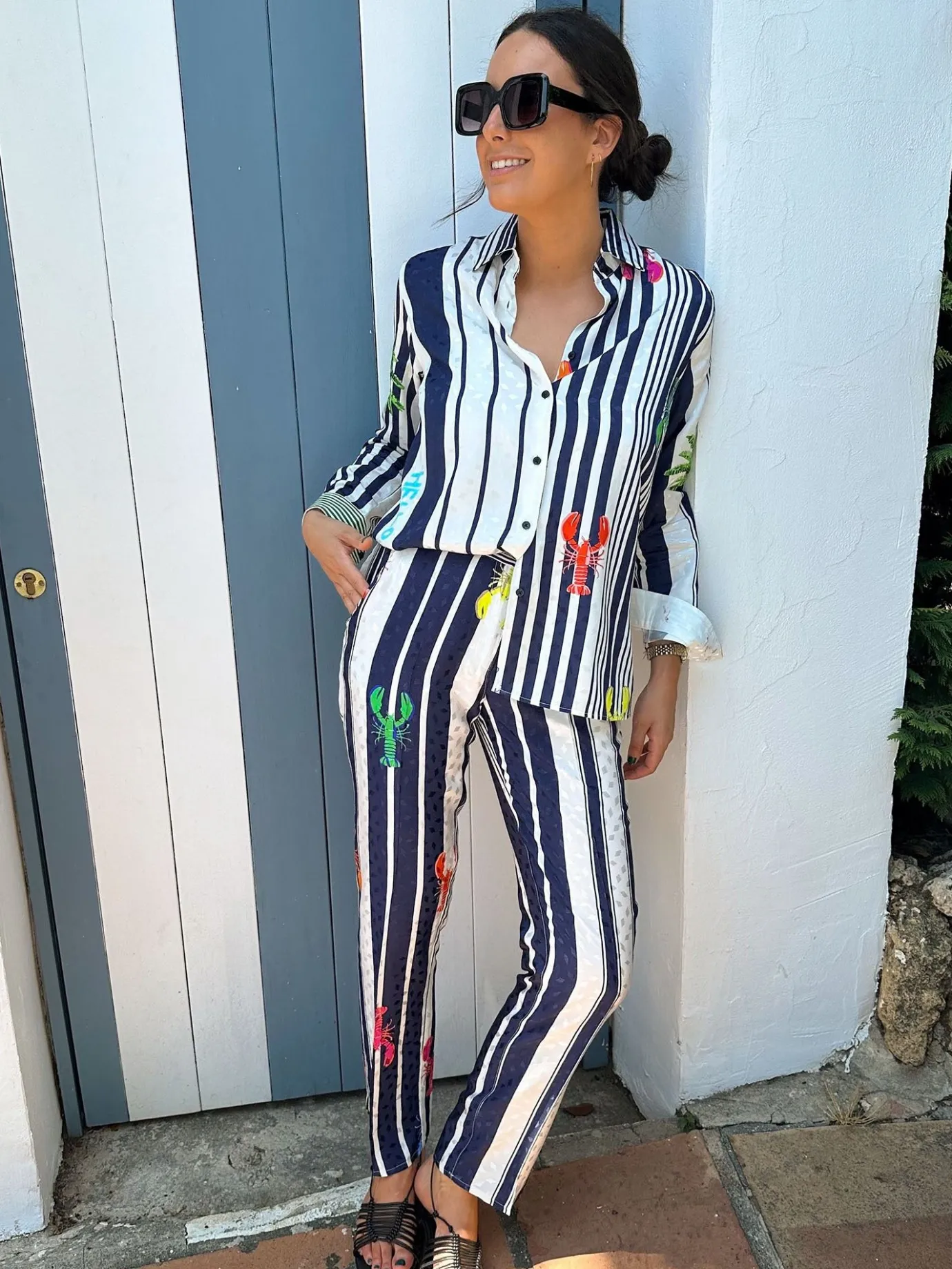 Women Vilagallo Trousers*Trouser Ornella Patchwork Print